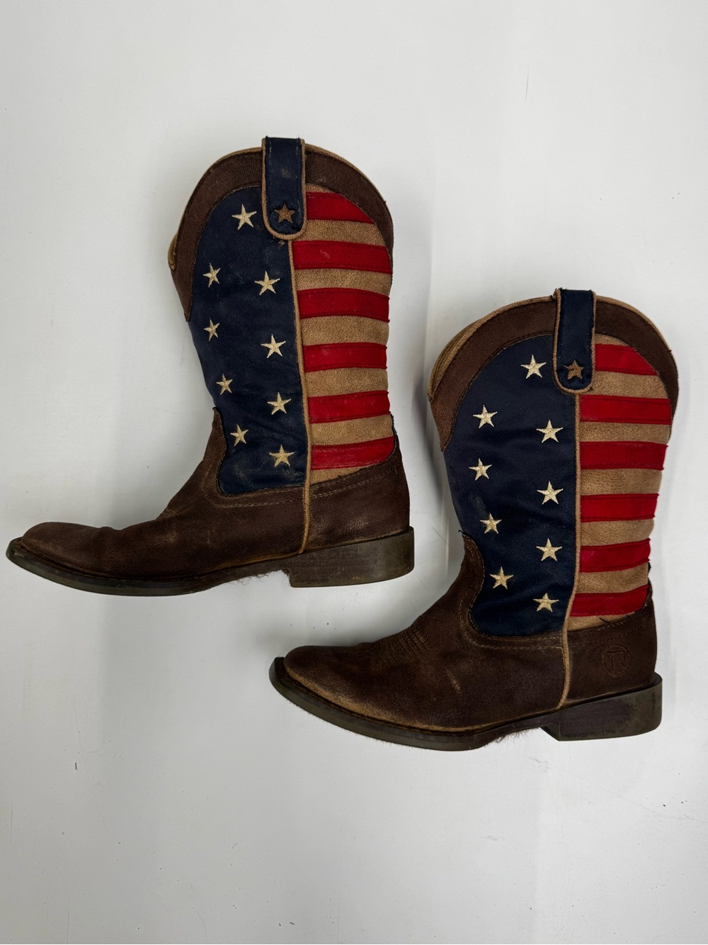 Roper Kids American Patriot Boots Size 2